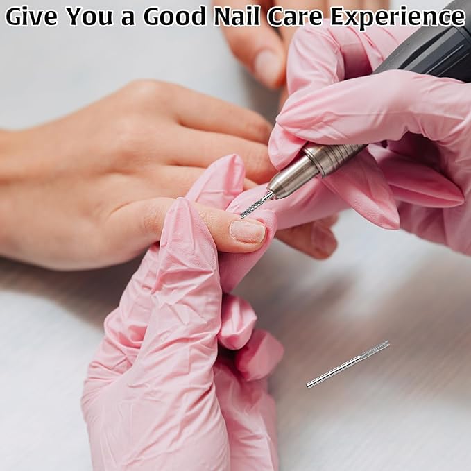 2Pcs 3XF Cuticle Nail Drill Bit, Cuticle Bit for Nail Drill Double Heads Cuticle Drill Bits Nails Diamond-Shaped Nail Bits Drill, Cuticle Drill Bit Clean Dead Nail for Manicure Home Salon Supplies