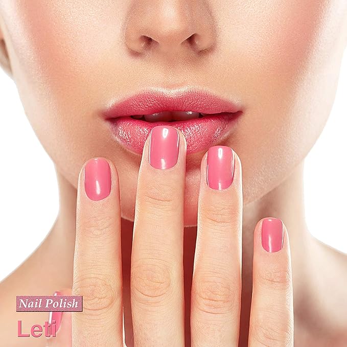 karma organic Natural Non toxic Nail polish - Vegan and Cruelty Free Nail Paint for Nail Art - Fast Drying Nail Polish for Women - Long Lasting Nail Polish (LETI)
