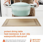 Placemats Set of 12, Vinyl PVC Heat Resistant Washable Placemats Set, Non Slip - Image 5