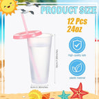Mifoci 12 Pcs Plastic Tumbler - Image 2