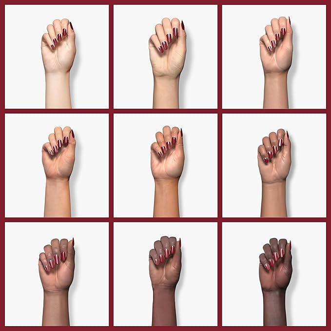 ella+mila Professional, Quick Dry, Long-Lasting & Chip-Resistant Red Nail Polishes (Naughty Not Nice - 0.45 fl oz)