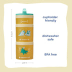 Whiskware Dinosaur Stackable Snack Containers - Image 2