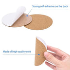 120PCS Self-Adhesive Cork for DIY Coasters, 3.74" Round Backing | Sticky Cork - Image 3