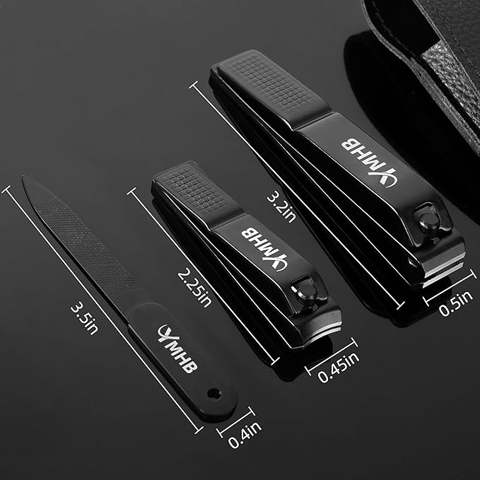 Nail Clippers Set, Ultra Sharp Toenail Clippers and Fingernail Clipper, Nail File, Nail Cutter, Nail Clippers for Men Women, Gifts for Women Men