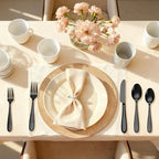 40-Piece Black Silverware Set, Flatware Set - Image 7