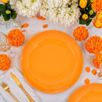 PULOTE 100PCS Orange Plastic Plates - Image 7