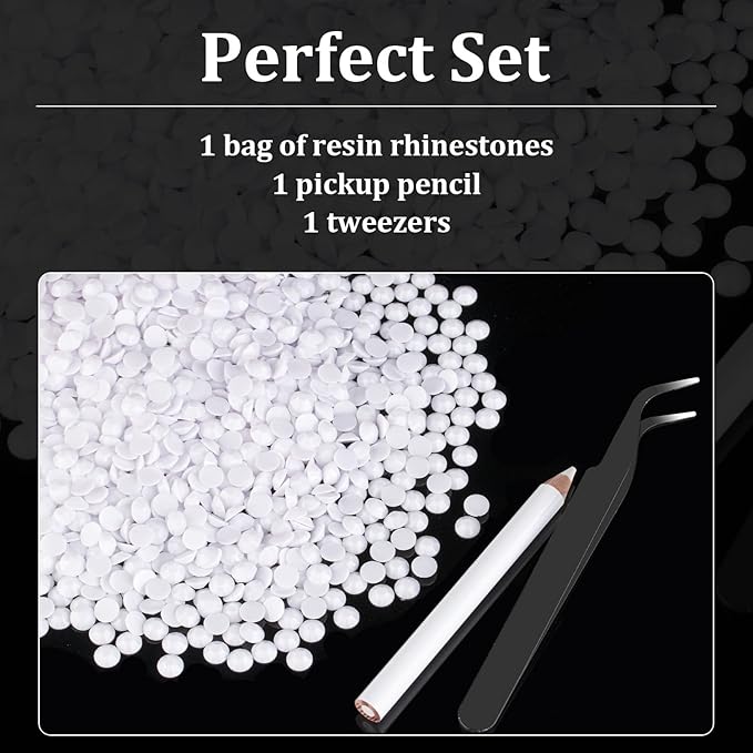 15000pcs 2mm Resin Rhinestones Bulk, White Flatback Round Jelly Rhinestones Bedazzling Non Hotfix Crystal Gems Large Quantity Wholesale for DIY Crafts Clothes Bottles Tumblers Face Makeup Manicure