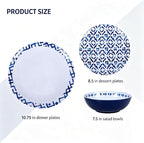 12pcs Melamine Dinnerware Set - Image 2