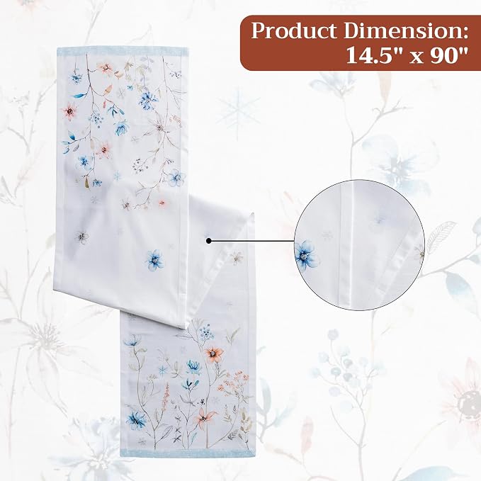 Maison d' Hermine Table Runner 100% Cotton 14.50" x 90" | Table Runners 90 - Image 7