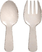 UPware Crackle Melamine Salad Servers, Serving Utensil Set, Includes Serving by UPware