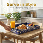 Decorative Serving Tray with Handles - Image 7