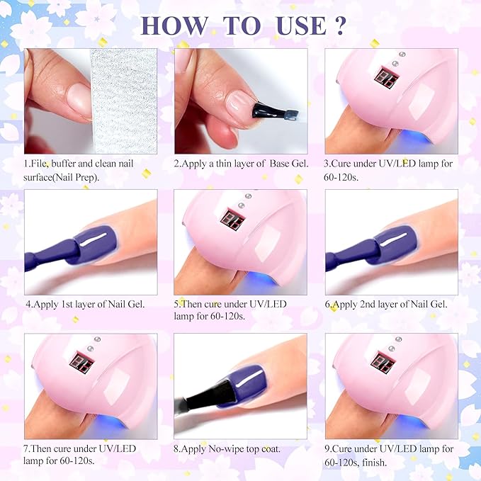 MEET ACROSS Grey Gel Nail Polish Set 8 Colors, Black White Gray Tone Glitter Sliver Gel Nail Polish Kit for All Seasons Soak Off Gel Nail Manicure Gifts Set for Women