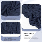 3 Pack Navy Blue Cheesecloth Table Runner, 17 x 108 Inch, Gauze Cheese Cloth - Image 4