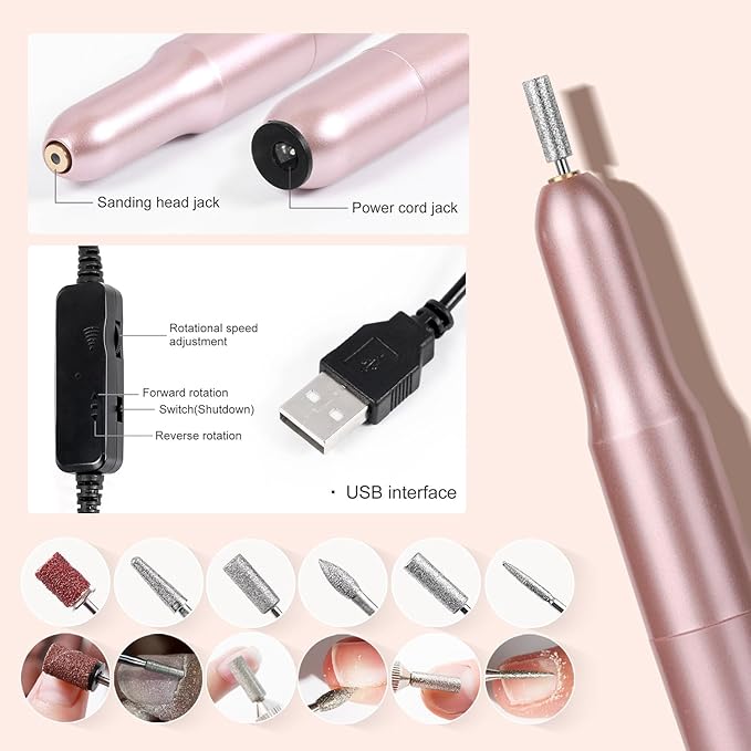 Acrylic Nail Kit Starter Set Acrylic Powder with Nail Drill U V Light Professional Tools with Decoration Everything for Beginners Home Salon Gifts (Clear/White/Nude)