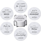 6Pcs Absorbent Coasters Set by Hoewina