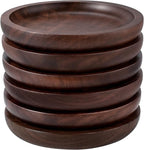 Wood Coasters Set of 6 with Holder - Image 8