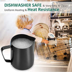 Milk Frothing Pitcher 350ml/12oz Steaming Pitchers Stainless Steel Milk Coffee - Image 5