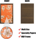 Wooden Valet Tray with Floral Base - Image 3