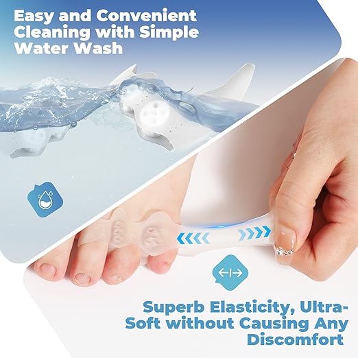 Tailor's Bunion Corrector and Pinky Toe Spacers Kit for Curled Toes and Pain Relief - Tailor Separators, Pinky Toe Protectors, and Morton's Neuroma Relief (1 Pair)