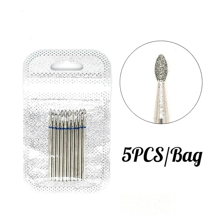 WWJN 5Pc Ceramic Nail Art Drill Bits Rotary Cutter Clean Apparatus for Manicure Nail Milling Machine Accessories Removal Nail Gel Tool