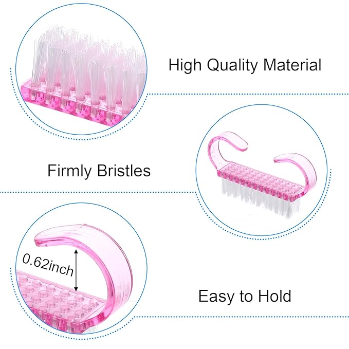27 PCS Handle Grip Nail Brushes Colorful Small Fingernail Brushes Mini Hand Scrub Cleaning Brush Fingernail Scrub Cleaning Brush Kit for Men Women Toes Nails Pedicure Assorted Color