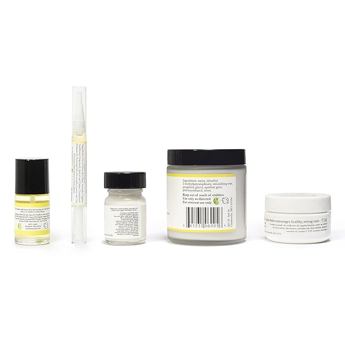 Bee Naturals Natural Nail Care Kit - Natural & Non-Toxic Nail and Cuticle Care Set with Vitamin E - Softens & Protects - Ideal Gift for Repairing Cuticles and Nails
