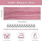 Cheesecloth Table Runner 10FT Dusty Rose Runner - Image 3