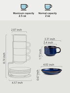 Gomakren 2.5oz Espresso Cups Set of 4 - Image 3