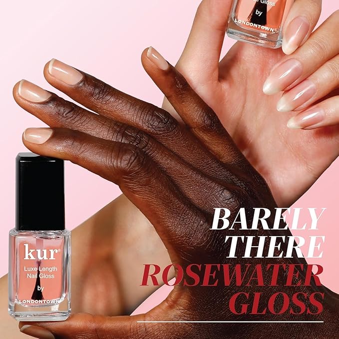 LONDONTOWN Luxe Length Nail Gloss – Strengthens & Protects Nail Length, Boosts Keratin & Ceramide Production, Prevents Breakage, .4 fl oz