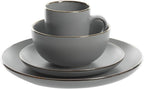 Gibson Home Rockaway 16-Piece Round Stoneware Dinnerware Set, Service - Image 3