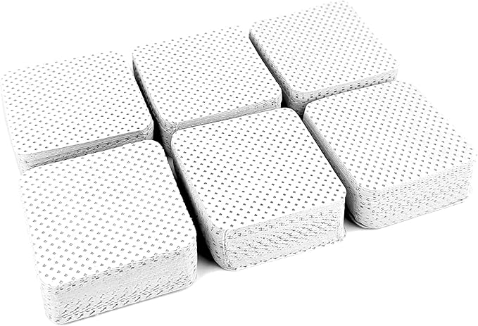 600 Pcs Lint Free Nail Wipes, Non-Woven Nail Polish Remover Pads Nail Polish Wipes for Nail Polish Removal Eyelash Extensions DIY Nail Art Supplies (White)
