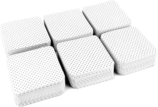 600 Pcs Lint Free Nail Wipes, Non-Woven Nail Polish Remover Pads Nail Polish Wipes for Nail Polish Removal Eyelash Extensions DIY Nail Art Supplies (White)