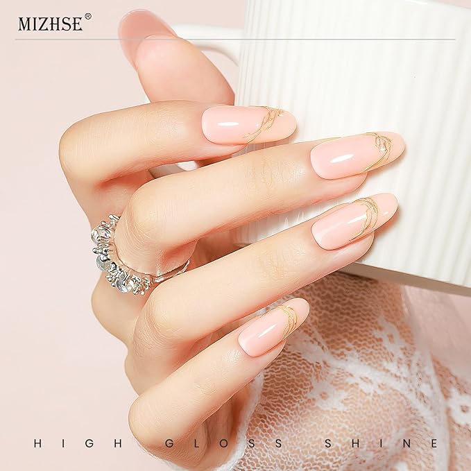 MIZHSE Cat Eye Gel Nail Polish, Moonlight Magnetic Gel Polish and Sheer Nude Nail Kit with 1 Magnet Stick, Glass Shiny Effect Silver Pink Purple Soak Off Manicure Home DIY