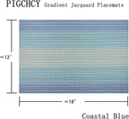 PIGCHCY Placemats Set of 12 Washable Durable Place Mats Vinyl Heat Resistant - Image 2