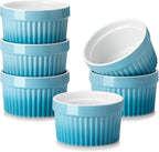 MALACASA Ramekins 8 oz Oven Safe, Large Ceramic Souffle Dishes by MALACASA