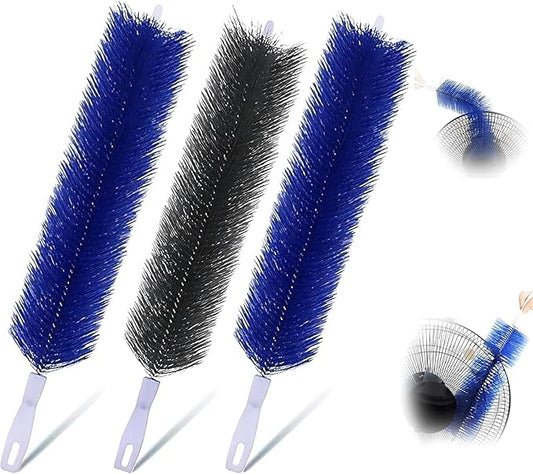 3pc Flexible Cleaner Brush (Non-disassembly Cleaning) Bendable Dusting Brush for Electric and Blind,Bendable Microfiber Crevice Dust Collector,Fan Duster for Standing Vent Cleaner
