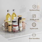 LAMU 3 Pack Lazy Susan Organizer Turntable - Image 4