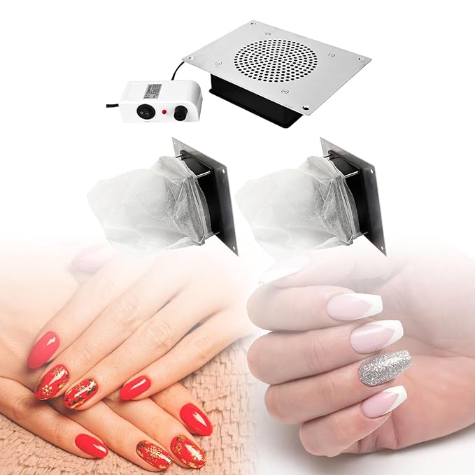 Nail Dust Collector Removal Manicure Tool Powerful Manicure Tools Extractor for Salon Nail Polishing US Adapter Professional