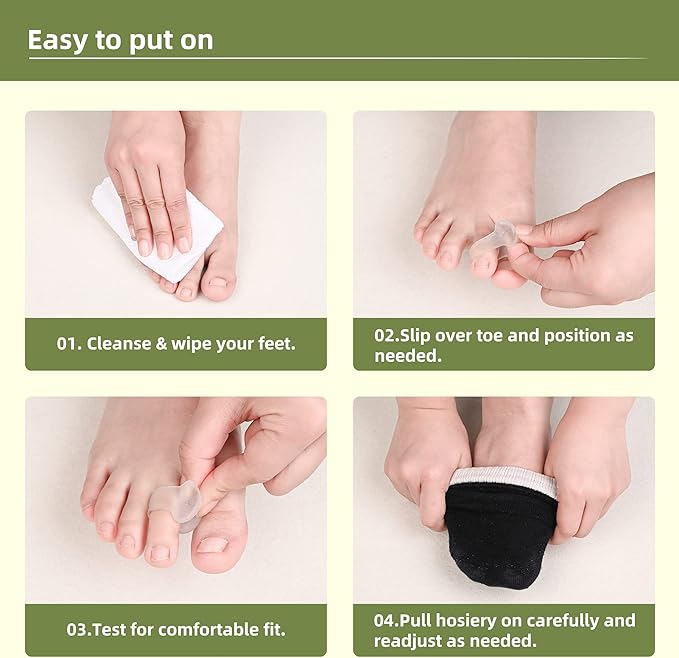 Pinky Toe Separator, Gel Toe Spacers Straightener, Hammer Toe Corrector for Feet Women and Man 10 Pcs/lot, Pinky Toe Bunion Spreaders for Overlapping Toes Women