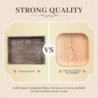 Wooden Decorative Tray, Rectangular Serving Tray - Image 5