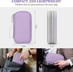 FYY Electronic Organizer, Travel Tech Pouch, Cable Organizer Light Purple | - Image 2