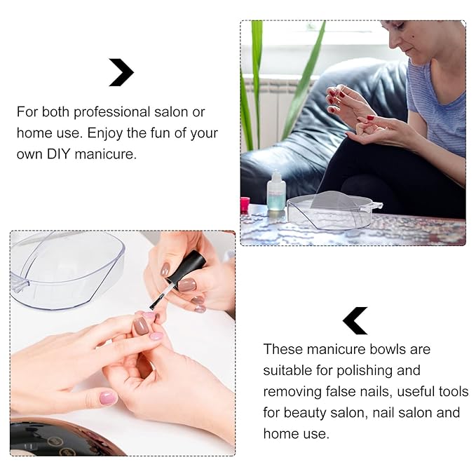 Hand Soaking Bowl Nail Polish Remover Nail Color Removing Bowl Hand Soak Manicure Supplies Manicure Tools Soak Tray Art Supplies Beauty Tool Soaking