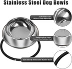 3Pcs Stainless Steel Dog Bowls Set - Image 4