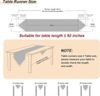 Loom and Mill Elegant Damask Jacquard Table Runner 13x108 inch - Image 2