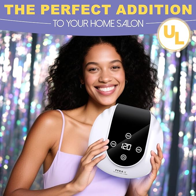NXJ INFILILA 268W Gel Nail UV Light, Faster UV Light for Gel Nails, Professional Flash Cure Nail Dryer with 66Pcs Lamp Beads for Hands & Feet, Professional Quick Dry for Salon & Home