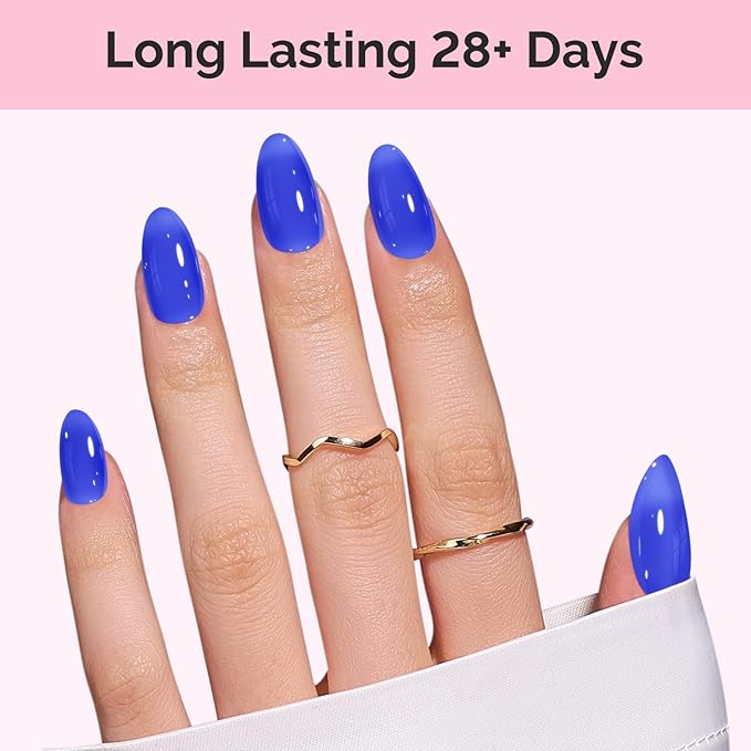 MelodySusie Blue Gel Nail Polish, 0.5Fl.oz Jeweliver Jelly Royal blue Gel Polish Translucent Dark Blue Deep Sheer Color Soak Off U V LED Gel Polish Nail Art Design Manicure Salon DIY At Home JDZ54