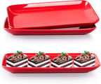 DELLING 12 Inch Rectangular Serving Platter Set of 3, Appetizer Salad Dessert by Delling-HappyFoodieCreator