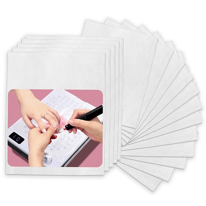 200 Nail Dust Collector Filter - Disposable Nail Fan Filter Paper Nail Vacuum Dust Filter Sheet for Nail Vacuum Cleaner Nail Filter Dust Collector Nail Accessories for Nail Salon Technician