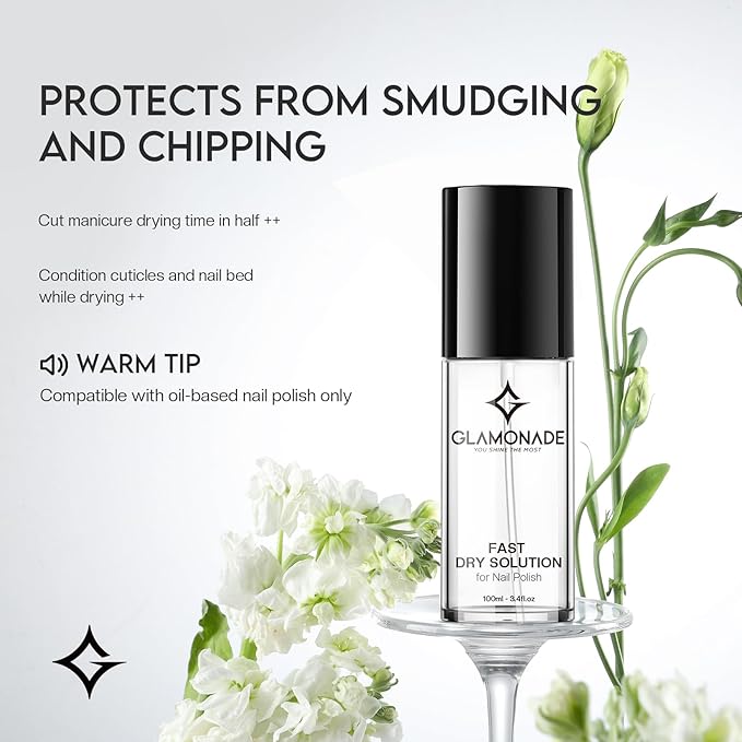 Fast Dry Solution for Nail Polish Smoothness Air Dry Long-Lasting