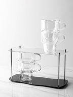 NIRA.Z 4 Pack Double Wall Glass Coffee Mugs 12 OZ Insulated Espresso Cups - Image 8